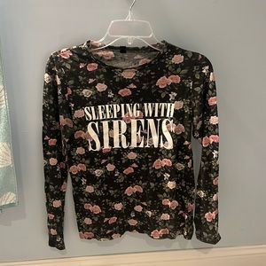 Sleeping with Sirens Floral long sleeve
